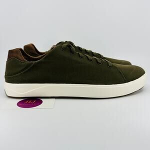 OluKai Men's Lae'ahi Li Husk Canvas Drop In Heel Casual Sneakers Size 10.5